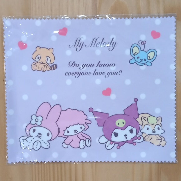 My Melody Kuromi Eyeglass Case Cleaning Cloth Sanrio - Picture 5 of 8